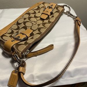 Coach purse, brown & tan